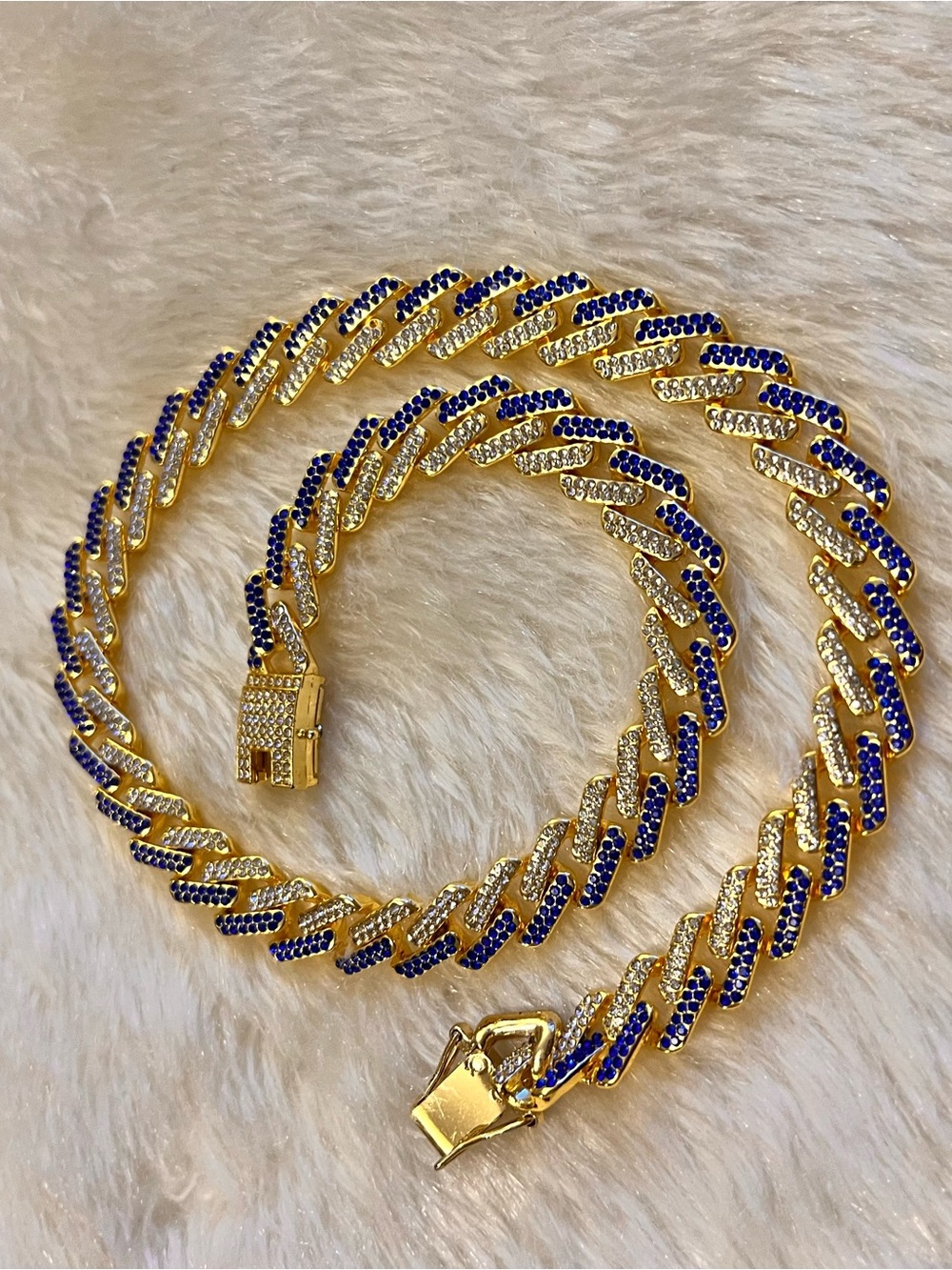 15mm Gold Cuban Link Necklace Men’s